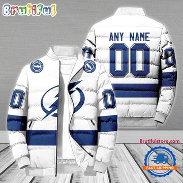 Discover Tampa Bay Lightning Hockey Team Personalized Away New Puffer Jacket