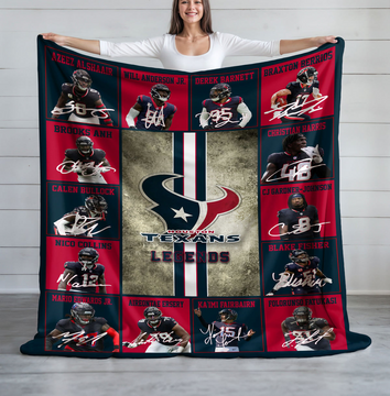Discover Houston Texans Football Fleece Blanket, Game Day, Christmas Gift, Gift For Fan, Father