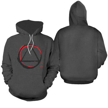 Discover AA Symbol Serenity Recovery Sober NA Hoodies