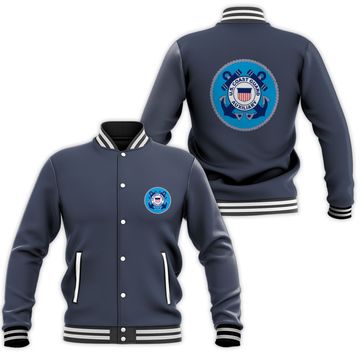 Discover Us Coast Guard Auxiliary Homeland Security Patch Baseball Jackets