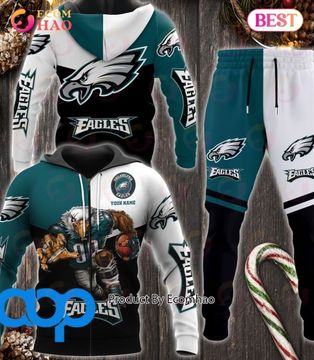 Discover Philadelphia Eagles Football Personalized Combo 3D Hoodie, Zip Hoodie And Joggers Sports Fans