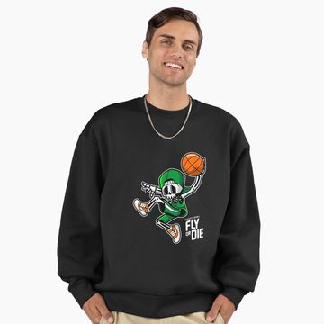 Discover skeleton basketball player Premium Oversized Sweatshirt