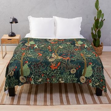 Discover Whimsical Wonderland Throw Blanket