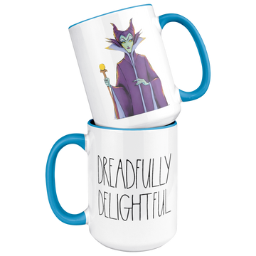 Discover Rae Dunn Villains Maleficent Mug, 'Dreadfully Delightful'  Embossed Coffee Cup