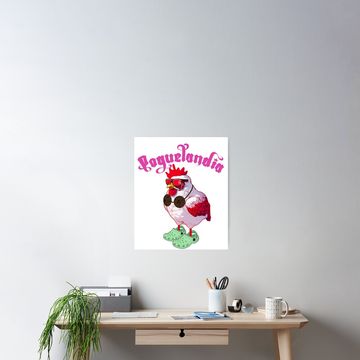 Discover Poguelandia Cool Chicken Poster