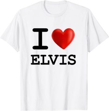 Discover I Love ELVIS Heart Name T Shirt