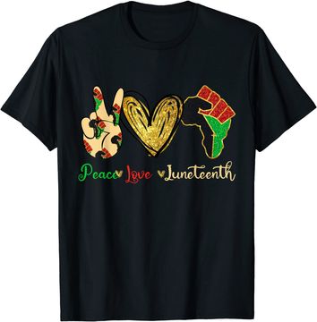 Discover Peace Love Juneteenth T-Shirt
