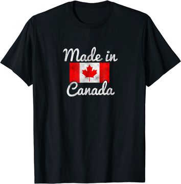 Discover Canada Flag T-Shirt Vintage Made in Canada