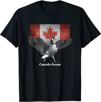 Discover Proud Canadian Flag Canada Goose Tshirt