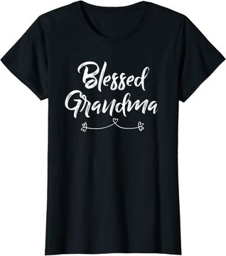 Discover Womens Grandma T Shirt Gift: Blessed Grandma T-Shirt