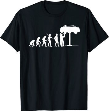 Discover Evolution Mechanic Funny T-shirt Automotive Technician Gift