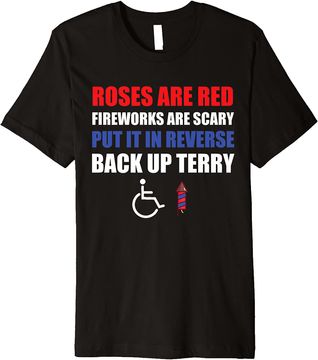 Discover Put It In Reverse Back Up Terry Funny 4th of July Fireworks Premium T-Shirt