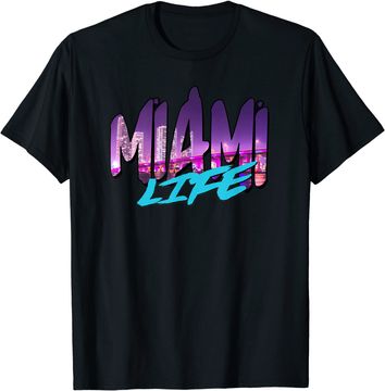 Discover Men's T Shirt Miami Life Beach View