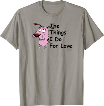 Discover Courage the Cowardly Dog For Love T-Shirt