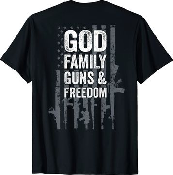 Discover Conservative GOD FAMILY GUNS & FREEDOM T-Shirt