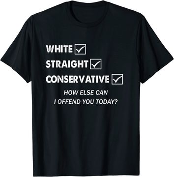 Discover Conservative Republican White Straight T Shirt