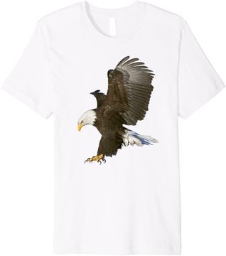Discover American Bald Eagle Swooping Photo Portrait T-Shirt