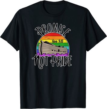 Discover Noah's Ark Genesis 9:13 Rainbow God's Promise Not Pride T-Shirt