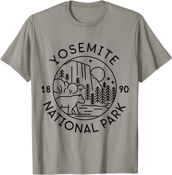 Discover Yosemite National Park 1890 California T Shirt