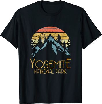 Discover Vintage Yosemite National Park California T Shirt