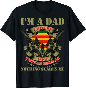 Discover Veteran Day I'm a Dad Grandpa And a Vietnam T Shirt