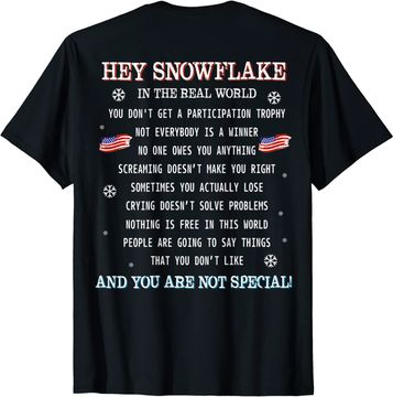 Discover Hey Snowflake the real world veteran shirt