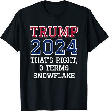Discover Trump Snowflake Red White & Blue T Shirt