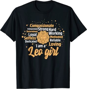 Discover As A Leo Girl birthday Astrology Zodiac sign women Leo T-Shirt
