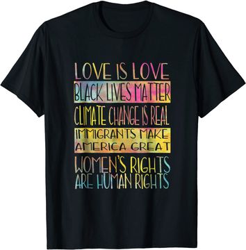 Discover Love Is Love Black Lives Matter Equality Feminist Shirt