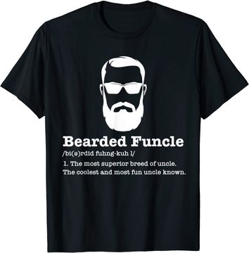 Discover Bearded Funcle Shirt Funny Uncle Vintage Style T Shirt