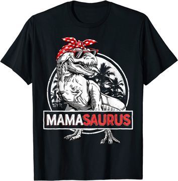 Discover Mamasaurus T rex Dinosaur Funny Mama Saurus  T Shirt
