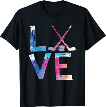 Discover Love Ice Hockey Girls Hockey Gifts Womens Ice Hockey T Shirt