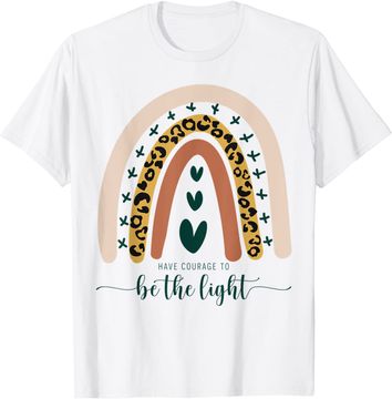 Discover Be The Light Boho Rainbow Christian Scripture Religious T Shirt