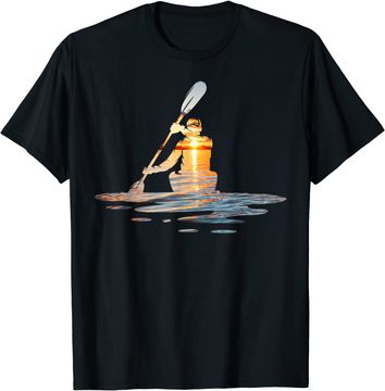 Discover Kayaking Silhouette Kayak Kayaker T-Shirt