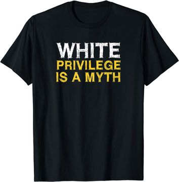 Discover Vintage Distressed Libertarian White Privilege Is A Myth T Shirt