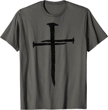 Discover Christian Jesus Nail Cross T-Shirt