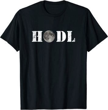 Discover Crypto Merch, Hodl Moon Cryptocurrency  T Shirt