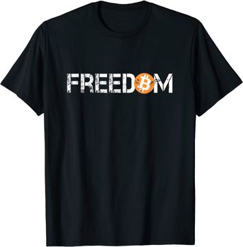 Discover Bitcoin is Freedom Hodl Crypto Currency Trading T-Shirt