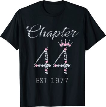 Discover Chapter 44 EST 1977 44th Birthday T Shirt