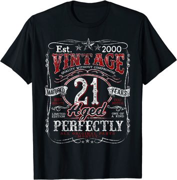 Discover Vintage 21st Birthday 2000 Limited Edition Born In 2000 T Shirt