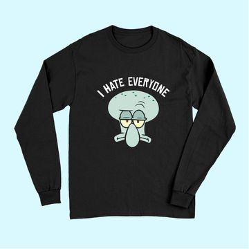 Discover SpongeBob SquarePants Squidward I Hate Everyone Long Sleeves