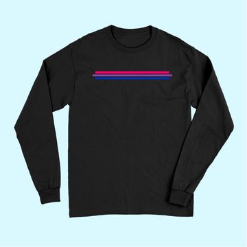 Discover Bisexuality Flag Long Sleeves LGBT Bi Pride Long Sleeves