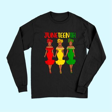 Discover Juneteenth Melanin Black Women Long Sleeves