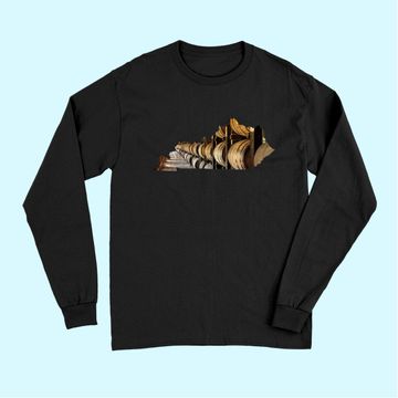 Discover Kentucky Long Sleeves I Bourbon Trail Barrel Gift State Map Long Sleeves
