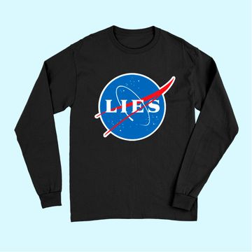 Discover NASA Lies Flat Earth Long Sleeves