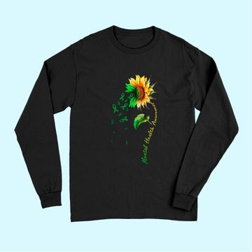 Discover Mental Health Awareness Sunflower Long Sleeves