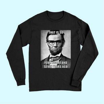 Discover Funny Hipster Abraham Lincoln Long Sleeves
