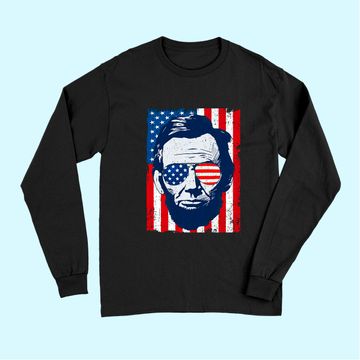Discover Abe Lincoln Beard Sunglasses & American Flag 4th Of July Long Sleeves