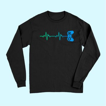 Discover Gamer Heartbeat / Cool Video Game Controller for Nerdy Gamer Long Sleeves