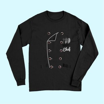 Discover Chef TLong Sleeves Uniform Jacket Faux Funny Cook Long Sleeves for Cooking